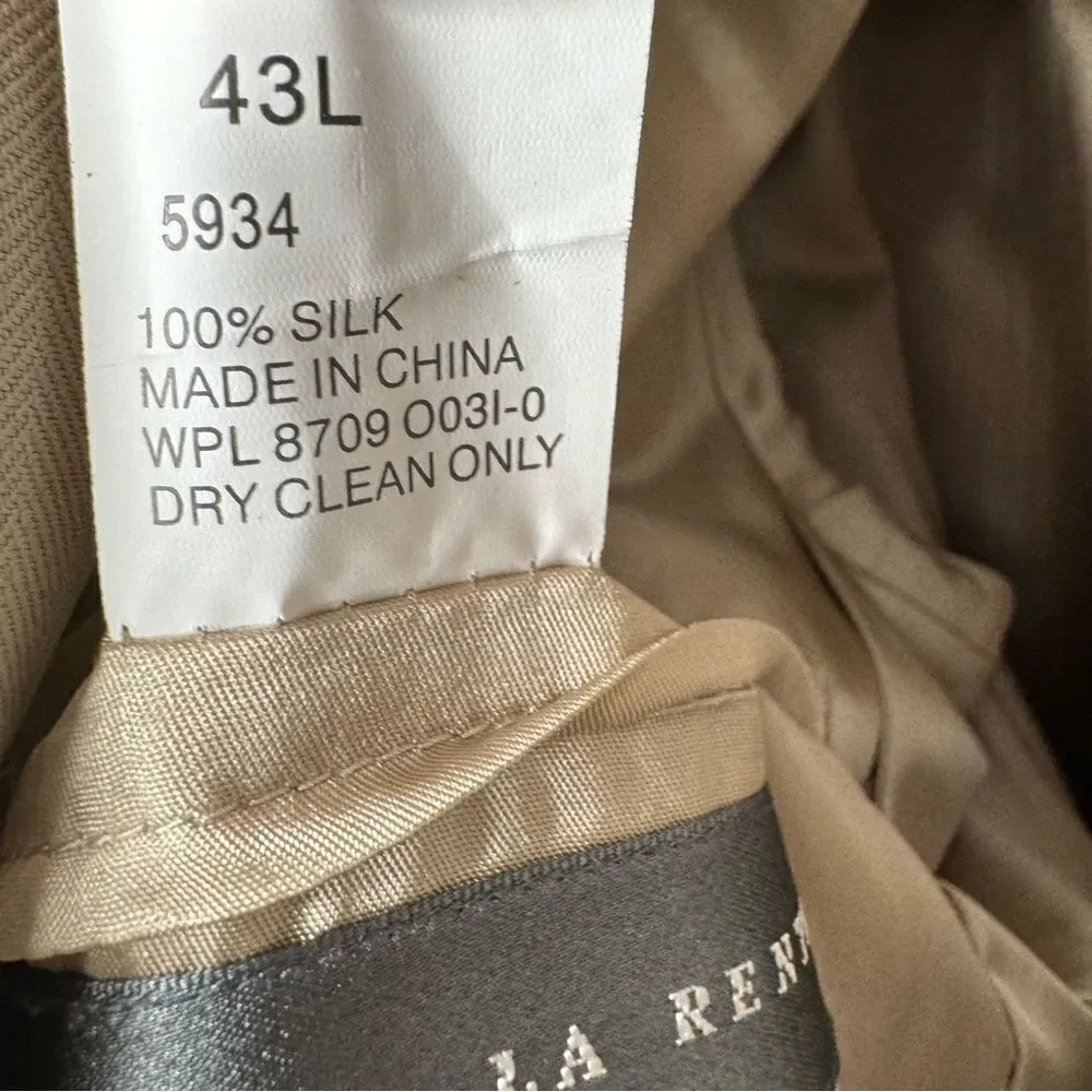 Oscar De la Renta silk blazer size 43L